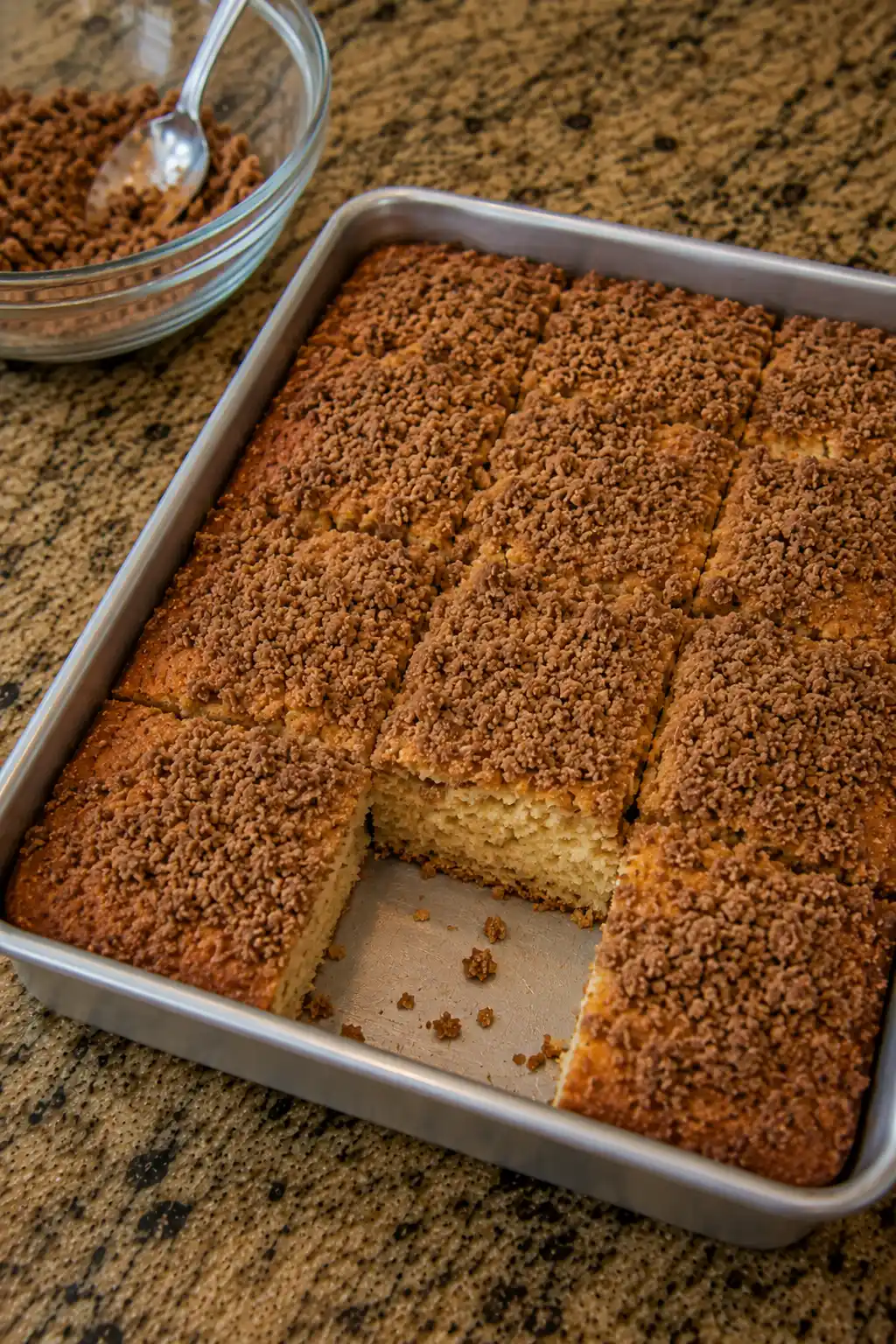 LAUSD Coffee Cake Recipe close shoot